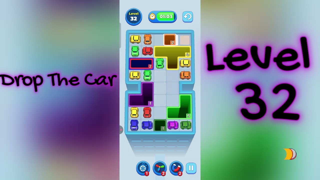 🚗 Drop The Car Level 32  Walkthrough | Car Puzzle Game Solution | Go Answer