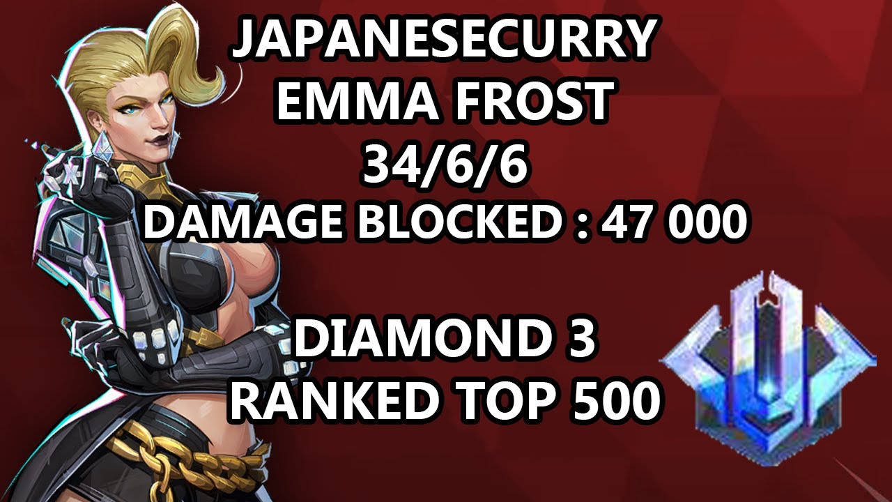 JapaneseCurry Emmafrost MARVEL RIVALS POV RANKED TOP 500 Season 2