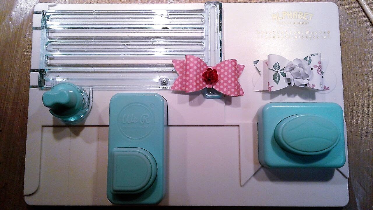 Make Cute Bows With The Alphabet Punch Board