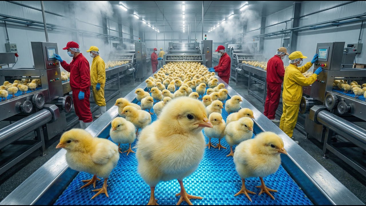 Megaf&aacute;brica de Frango O Processo Secreto Que Nunca Mostraram Antes!
