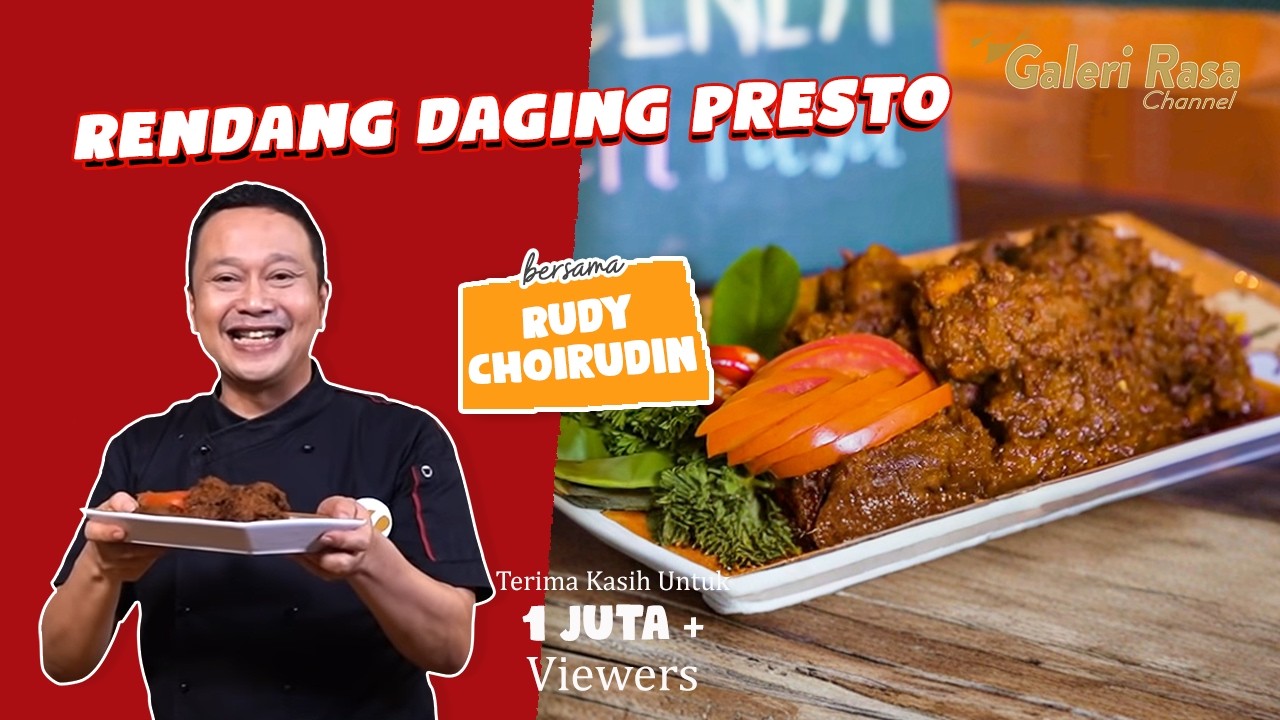 RUDY CHOIRUDIN | RENDANG CUKUP 20 MENIT DI JAMIN ENAK ~ RENDANG PRESTO