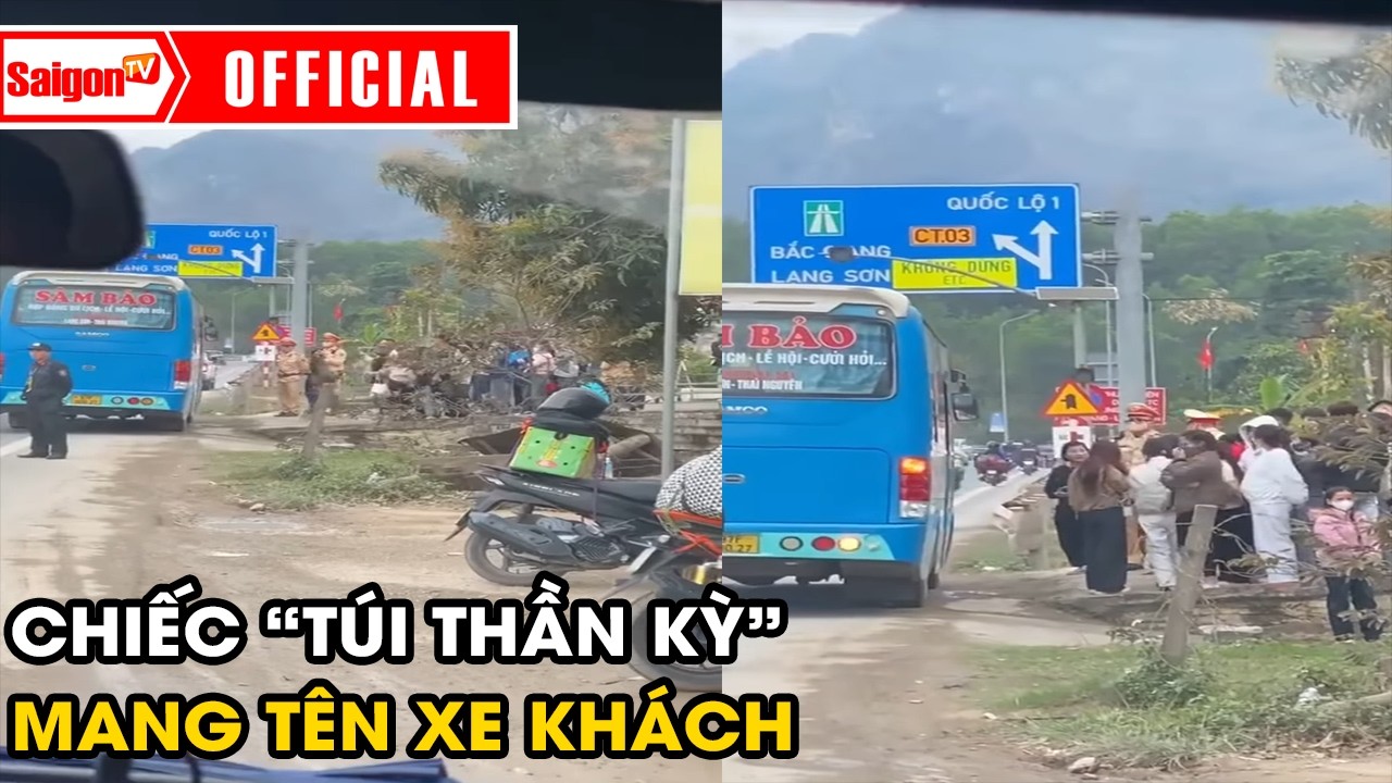 Chiếc “túi thần kỳ” mang tên xe khách, xe 29 chỗ “nhồi” 71 người | Tin tức SaigonTV
