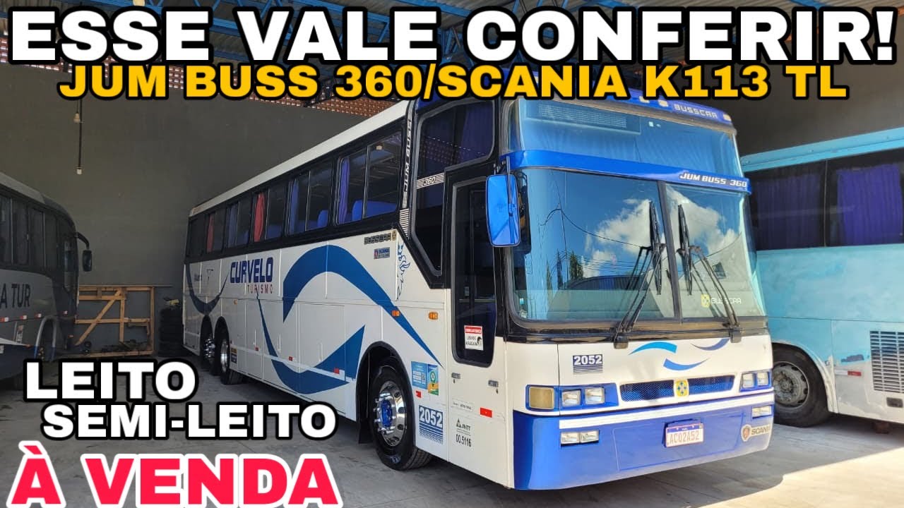 O CONFORTO AQUI É DIFERENCIADO (LEITO) SCANIA K113 TL À VENDA - UM CLÁSSICO BUSSCAR! 