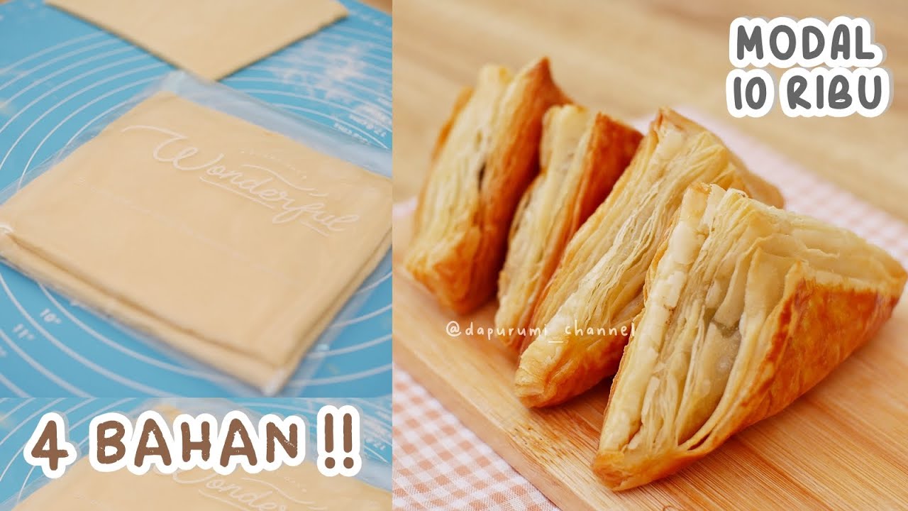 Cocok untuk Pemula!! Adonan Puff Pastry Hanya 4 BAHAN!! Tanpa Kulkas!