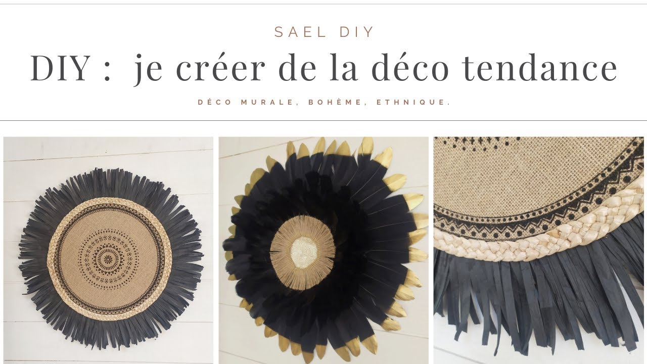 (D59) DIY : Je crée de la déco tendance : décoration murale, bohème, ethnique.