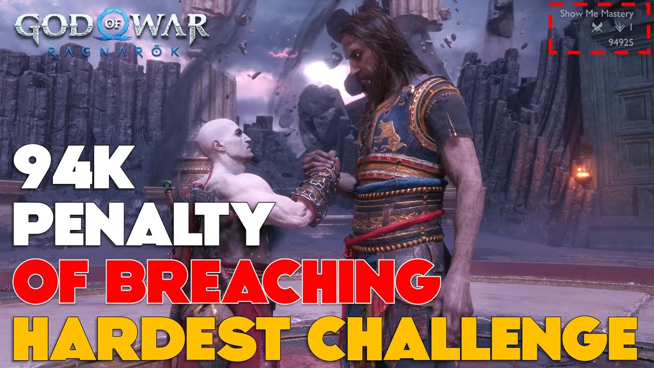 94K Penalty of Breaching Dev Challenge [Hardest Challenge] - God of War Ragnarok Valhalla