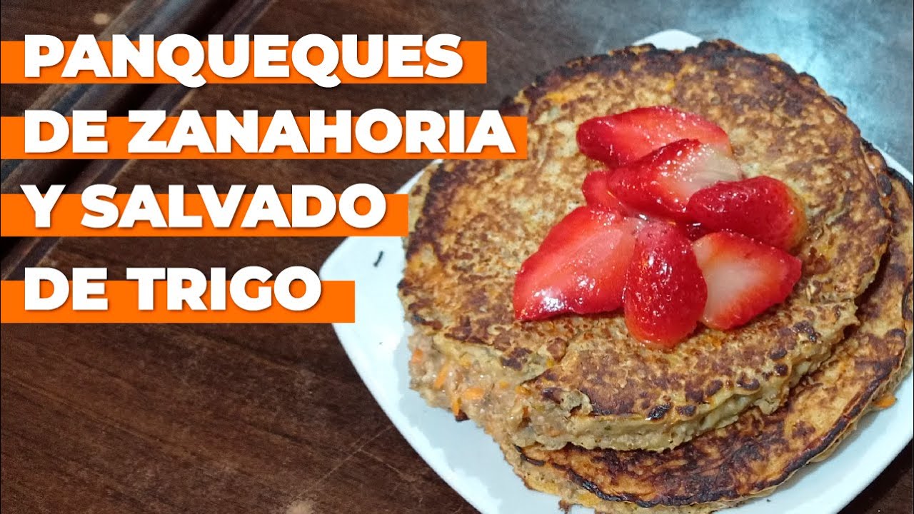 Panqueques de zanahoria con salvado de trigo, miel y chía | PANQUEQUES SALUDABLES