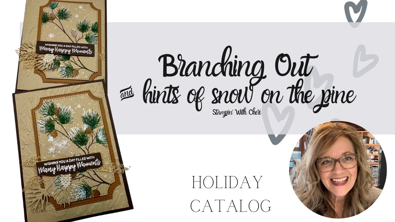 Snow Dusted Pines with Stampin' Up! Branching Out