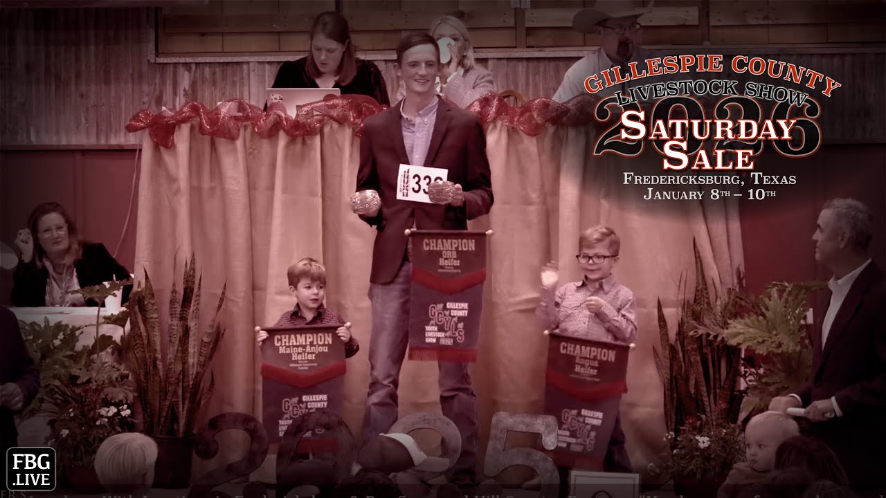 SATURDAY SALE - 2026 Gillespie County Youth Livestock Show
