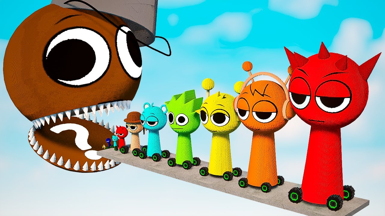 Big & Small INCREDIBOX Sprunki CARS Vs Giant BRUD Sprunki Mouth | TEARDOWN