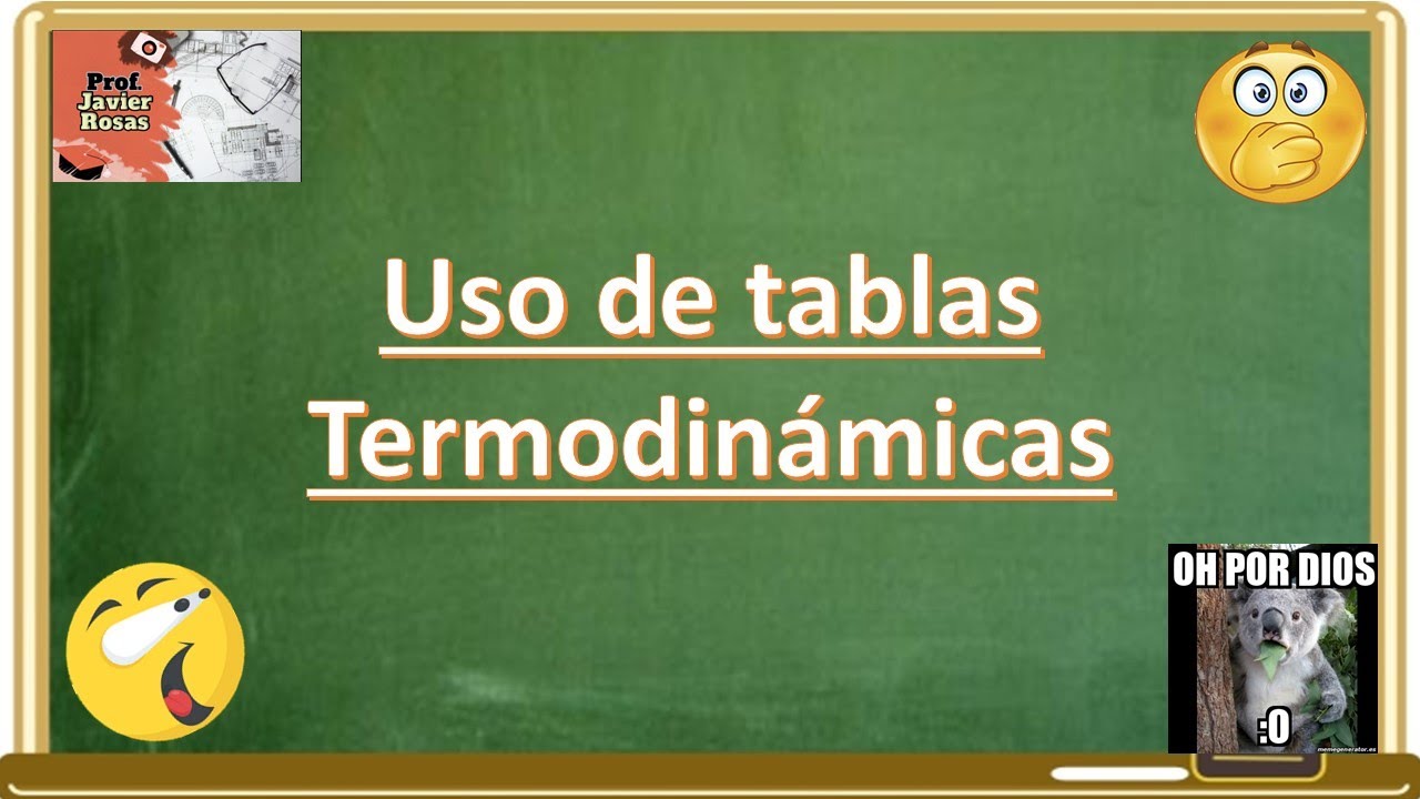 Uso de tablas Termodinámicas || Termodinámica