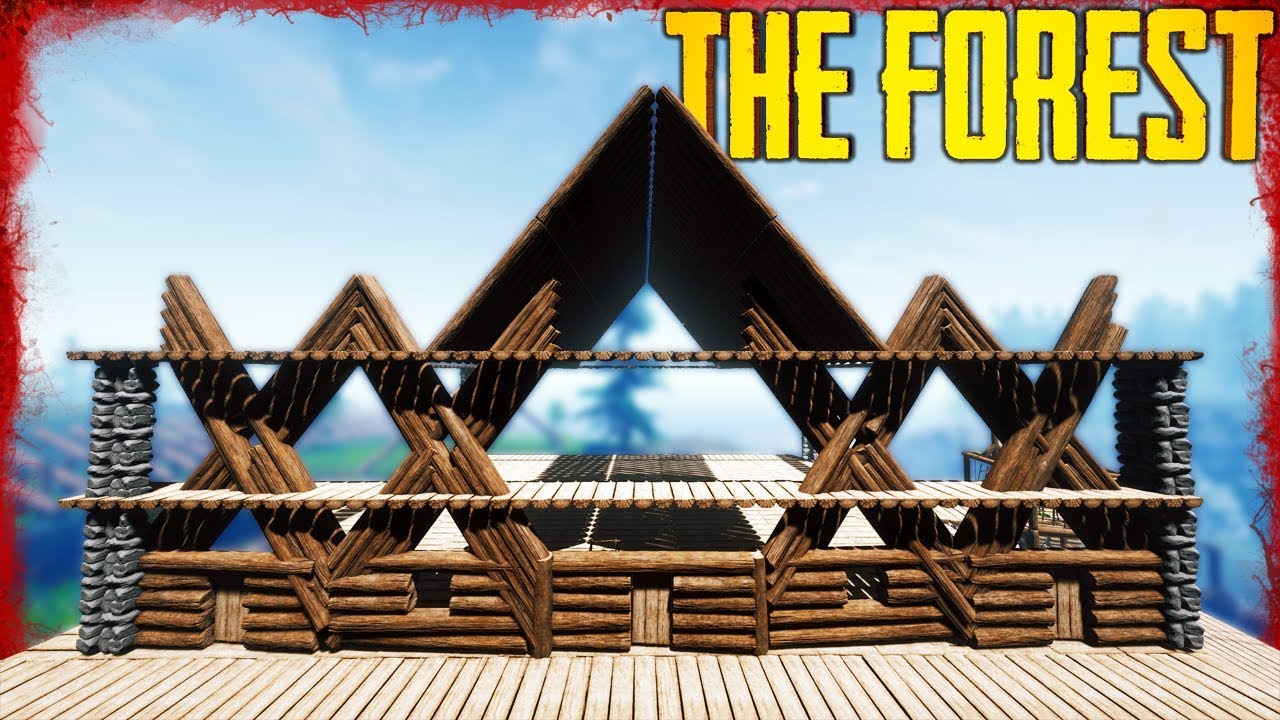 Crazy Custom Wall Building Part 1 - S3 EP19 | The Forest v0.73