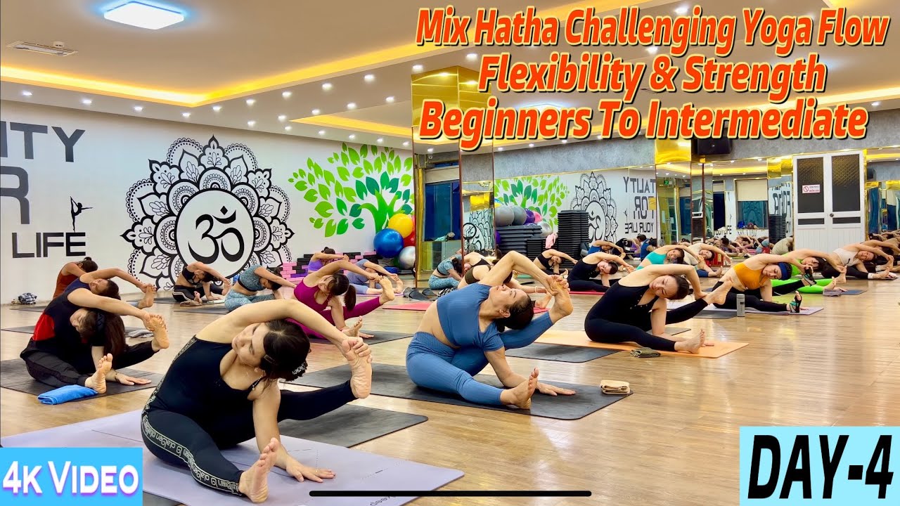 DAY-4 Mix Hatha Challenging Yoga Flow Flexibility & Strength | Master Ranjeet Singh Bhatia |