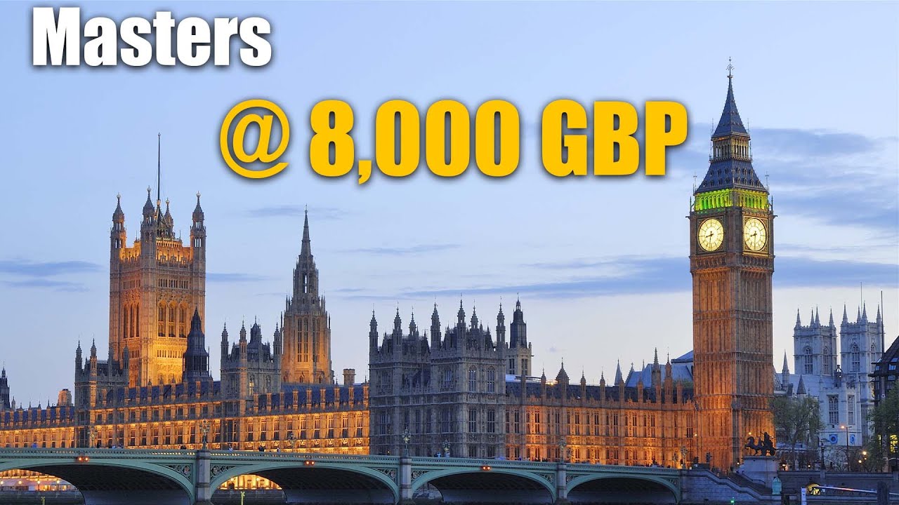 MASTER in UK @8000 GBP/ Year only ! Fee and Eligibility | May' 22 Intake !!