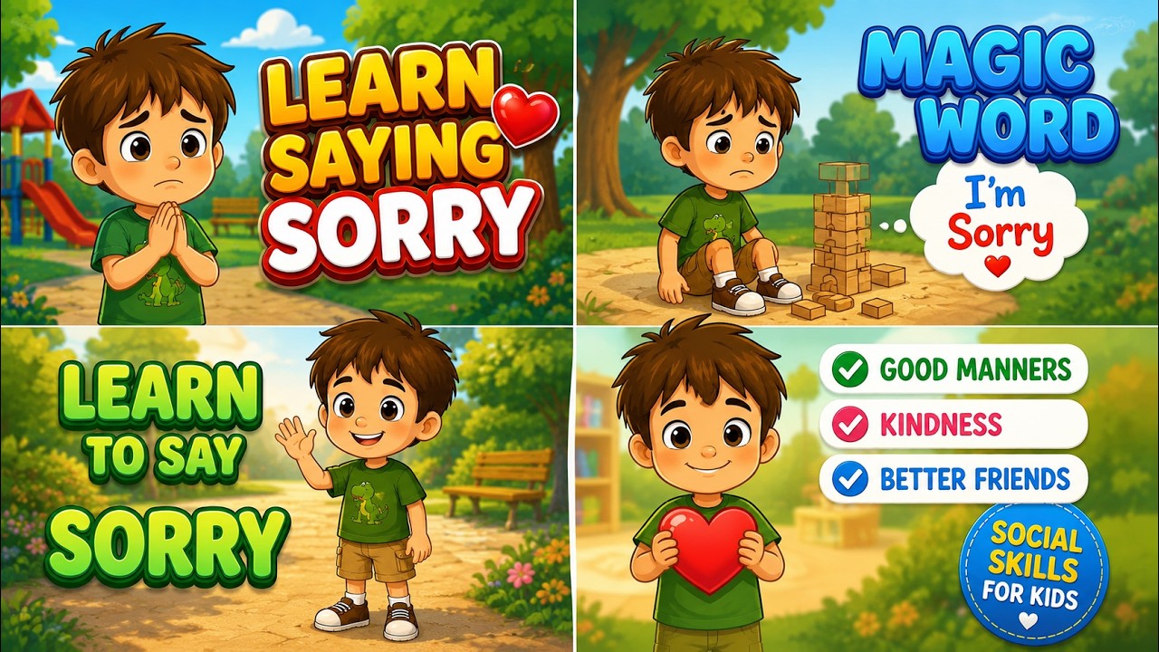 Leo Learns to Say Sorry ❤️ | Good Manners for Kids | Apologizing & Kindness Lesson for Children