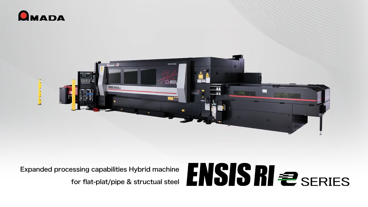 Dual purpose machine which can process flat sheet and tube/structural steel. ENSIS RIe Series