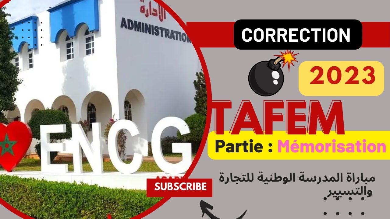 TAFEM Blanc 2023 Mémorisation