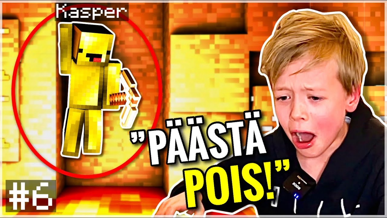 Kassu Menee ANSAAN (Ja KUOLEE) | Minecraftia 8-Vuotiaan Kanssa! #6
