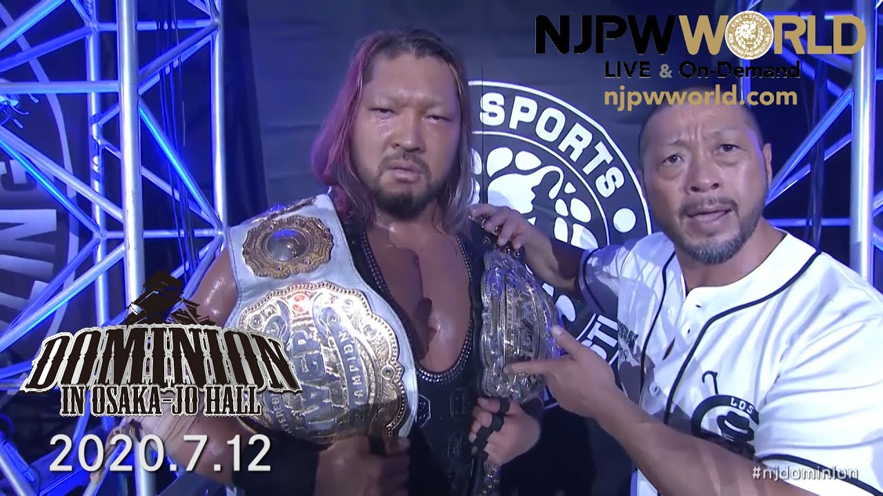 EVIL is double IWGP champ! Hiromu Takahashi demands more than answers! #njdominion