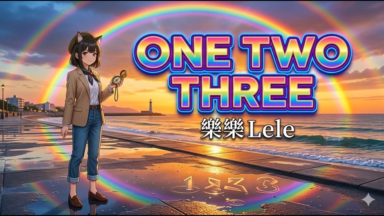 ONE TWO THREE - 樂樂 Lele (Official Animation MV) #CityPop #JPop #PopJazz #OriginalSong #樂樂 #Animation