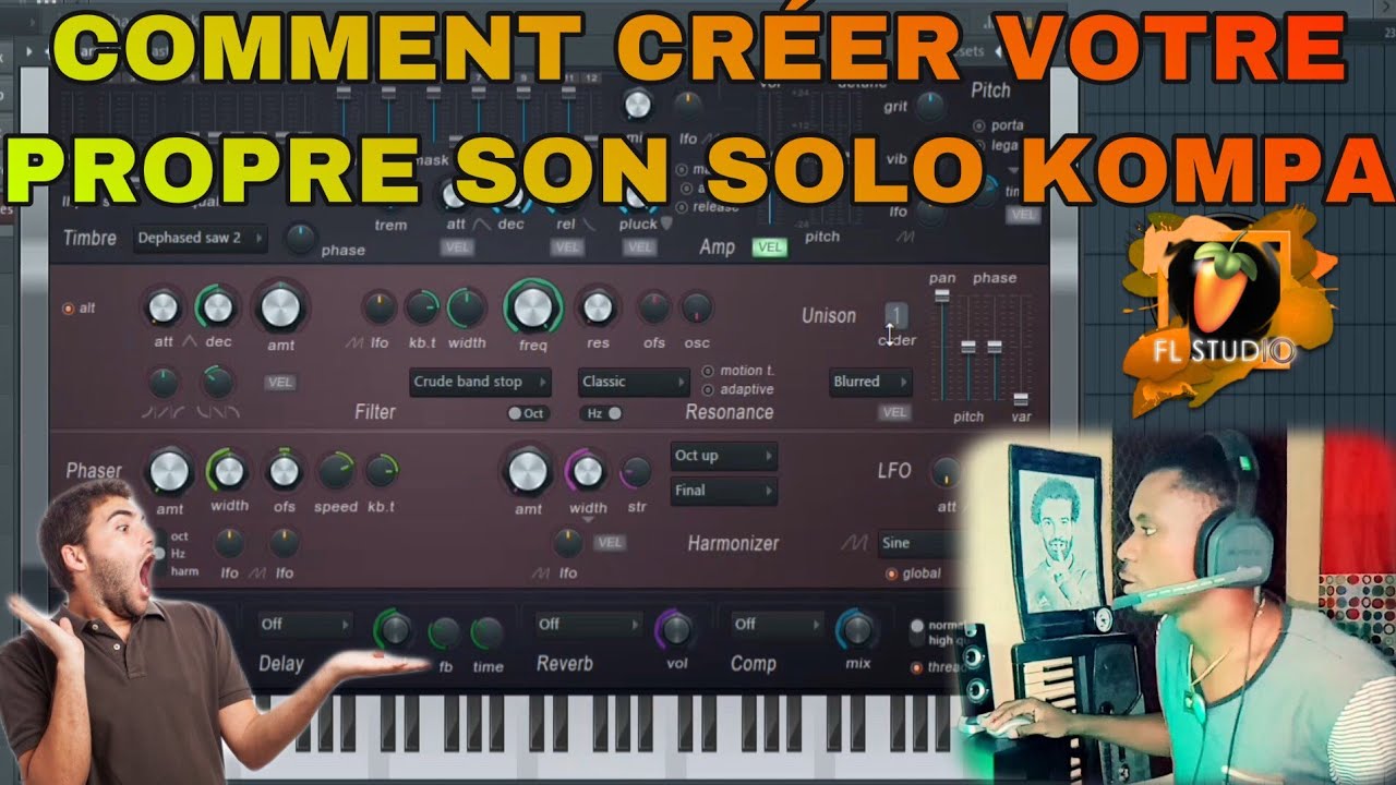Comment créer un son solo Kompa - Tuto Fl Studio 20 (Synth Harmless)