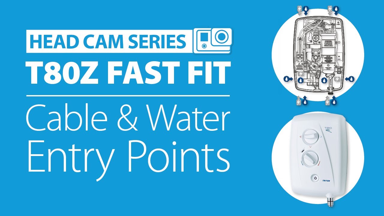 Triton T80Z Fast-Fit Electric Shower - Cable & Water Entry Points Explained