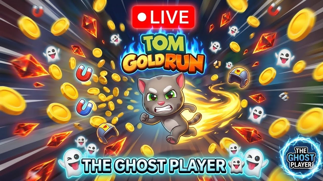 🔴 LIVE: Talking Tom Gold Run – The Ghost Player 👻