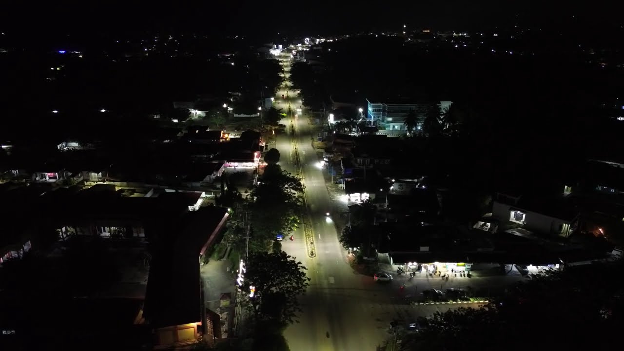 Begini suasana Pulau Punjung - Dharmasraya di malam hari