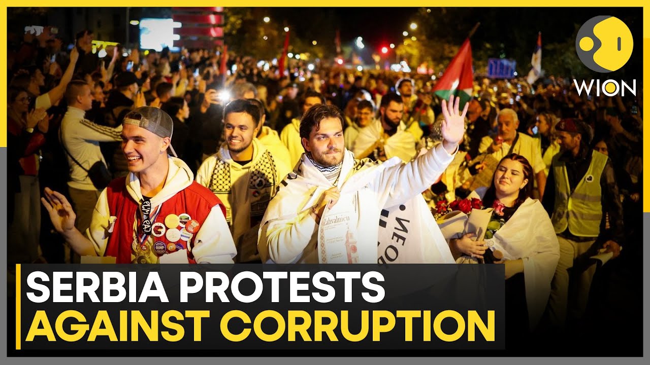 Serbia Protests: Thousands March Towards Capital Belgrade To Rally Against 2024 Deadly Train Tragedy
