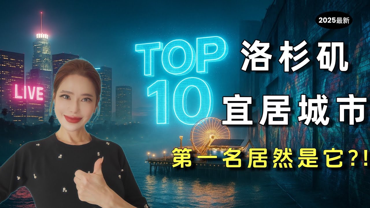 《🕹️2025终极盘点！洛杉矶家庭居住TOP 10城市🏡 》| 房价学区治安全解析 | 找房搬家投资必看 | 洛杉矶｜LA说房老何｜中产投资手册