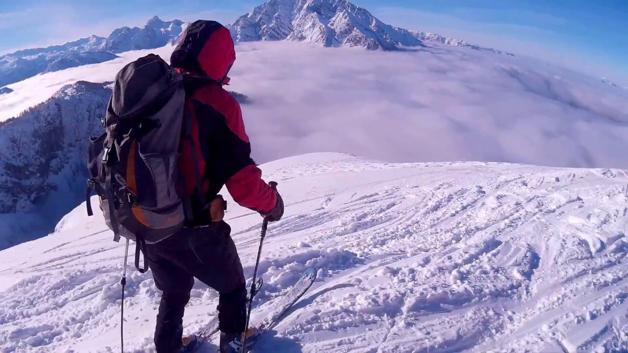 Skitour Abfahrt am 02.12.2017 Hohe Roßfelder Berchtesgadener Alpen