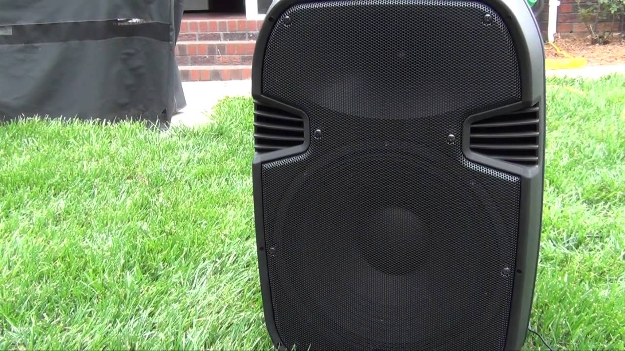 Pyle Pro 15 Inch Watt Portable Powered PA Speaker