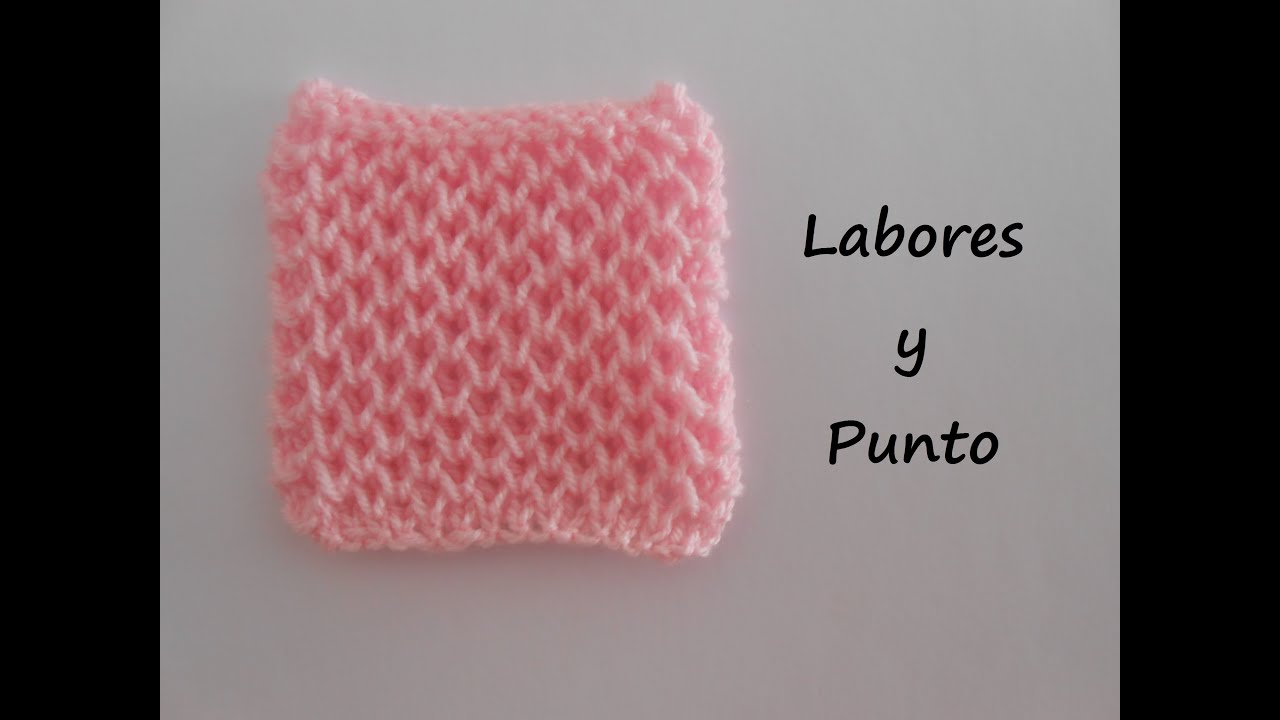 Como tejer punto de panal o de abeja en dos agujas- 3ª forma