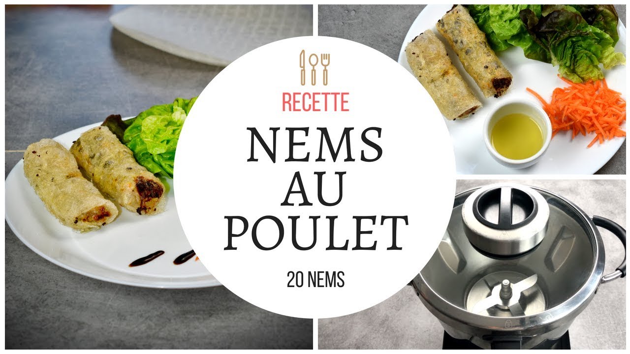 Recette de nems au poulet au Cook Expert de magimix