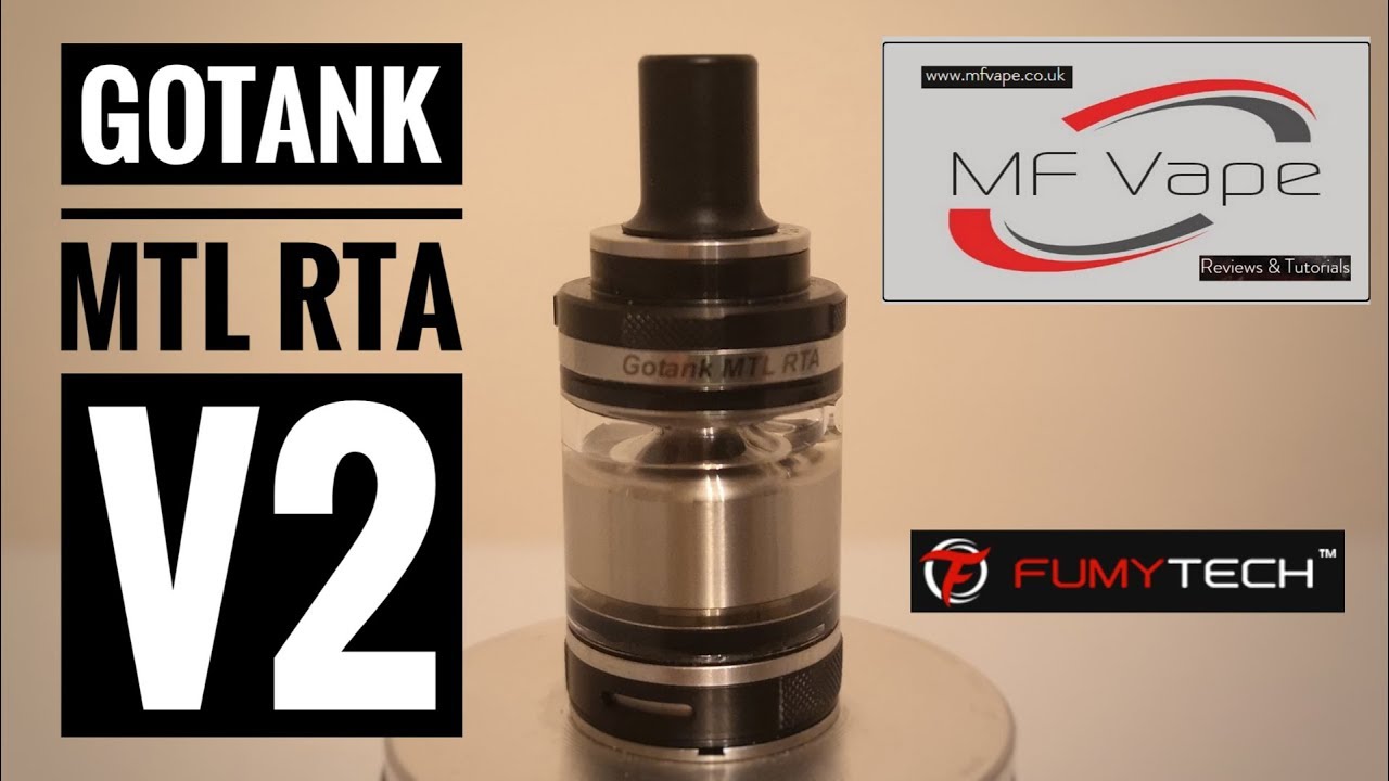 Fumytech Gotank V2 MTL RTA - Review, rebuild & wick