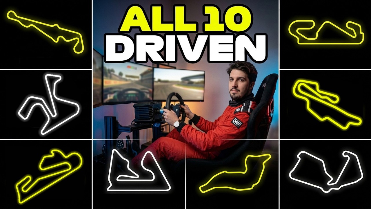 I Drove the TOP 10 MOST USED CIRCUITS for F1 TESTING
