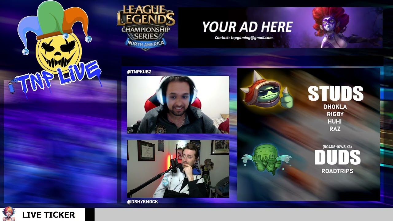 Ep. 7: Studs and Duds w/  @ShyKnockLoL  (LCS Lock-In Finals Weekend) #lcs #podcast