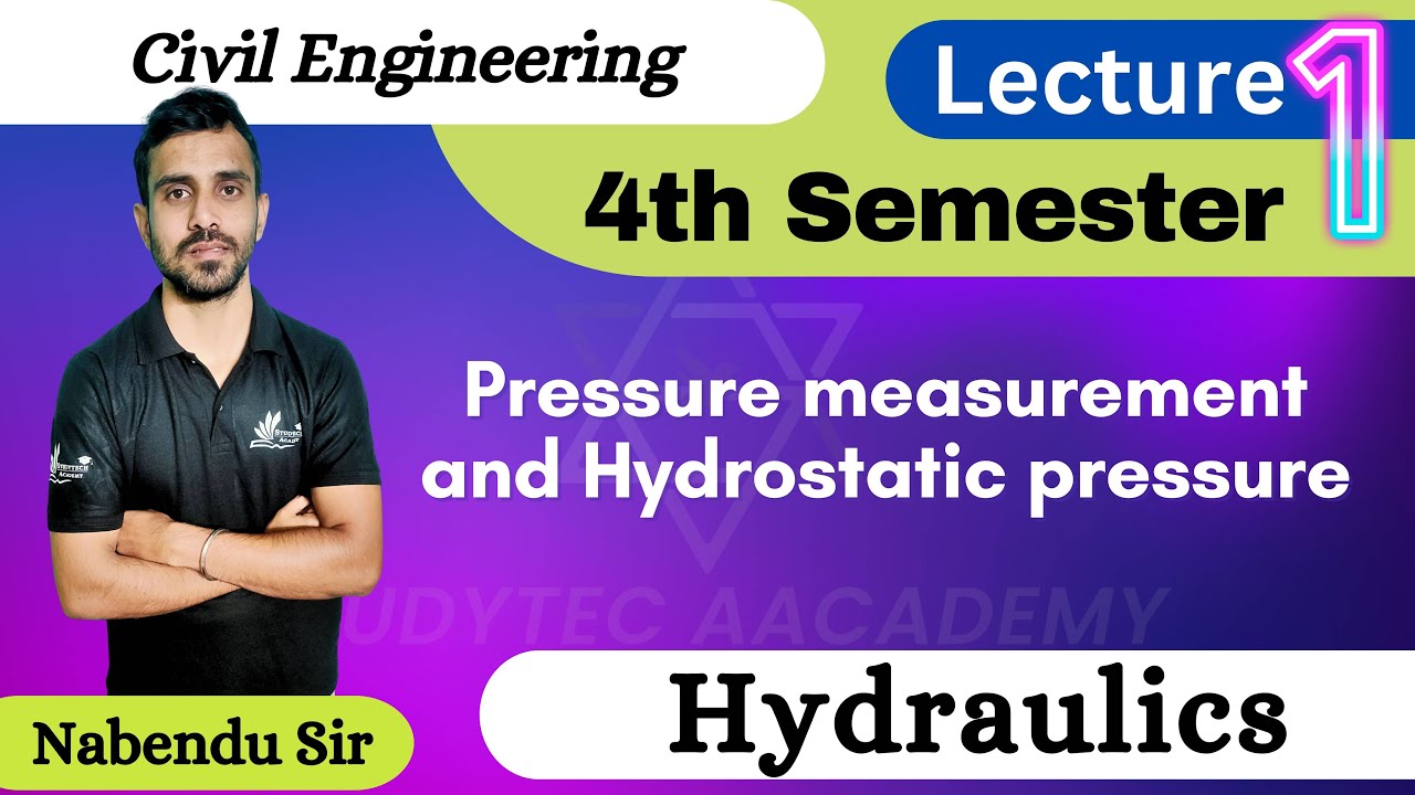 Pressure Measurement || Hydraulics by Nabenddu Sir