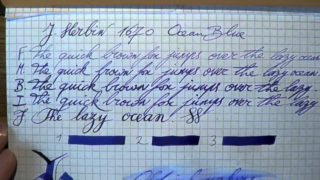 Inkcyclopedia J Herbin 1670 Bleu Océan