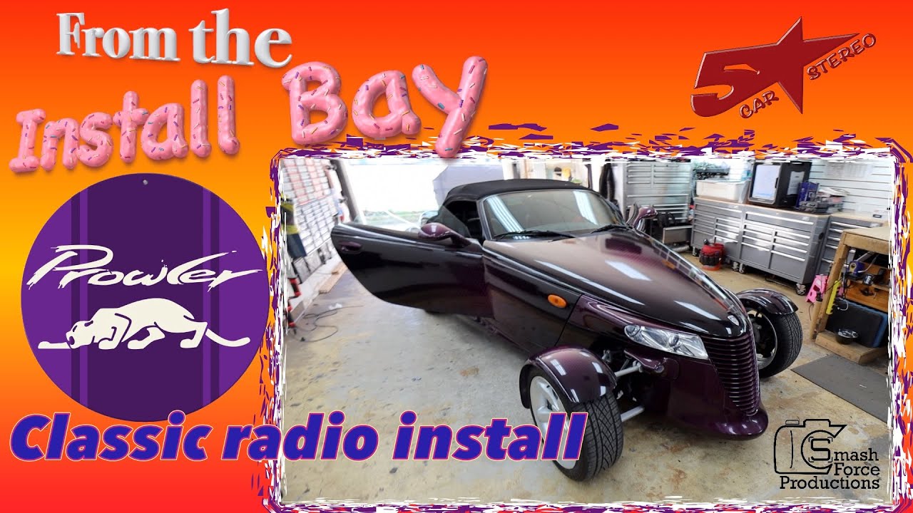 Classic radio install  Plymouth Prowler from the bay