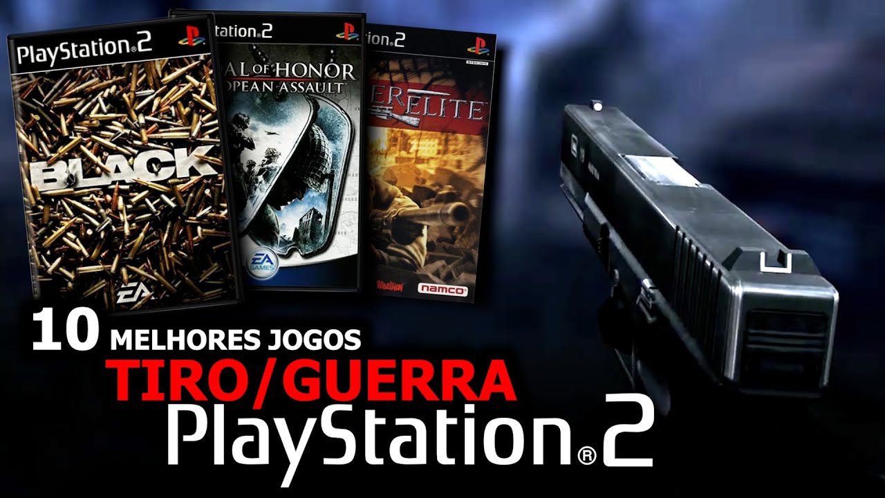 TOP 10 MELHORES JOGOS de TIRO e GUERRA do PS2