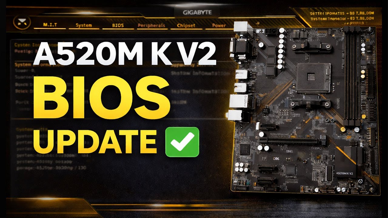 Gigabyte A520M K V2 BIOS Update