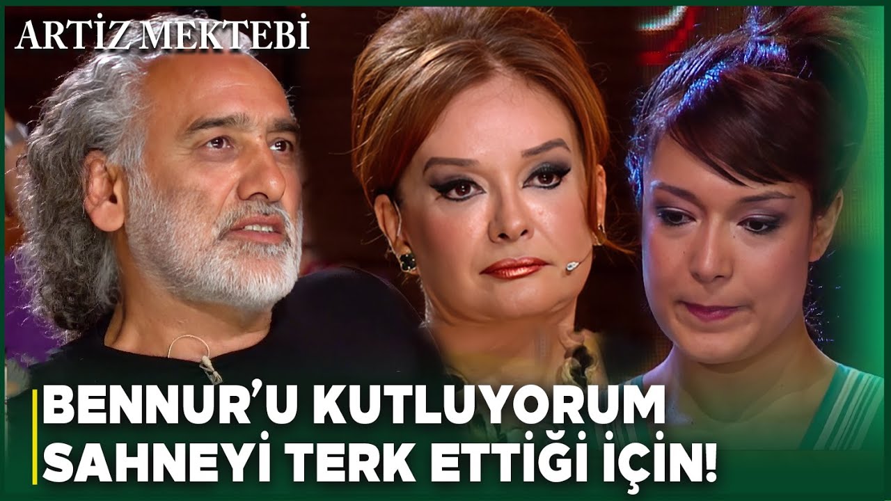 Sinan Çetin Sahneyi Terk Eden Bennur'u Tebrik Etti - Artiz Mektebi