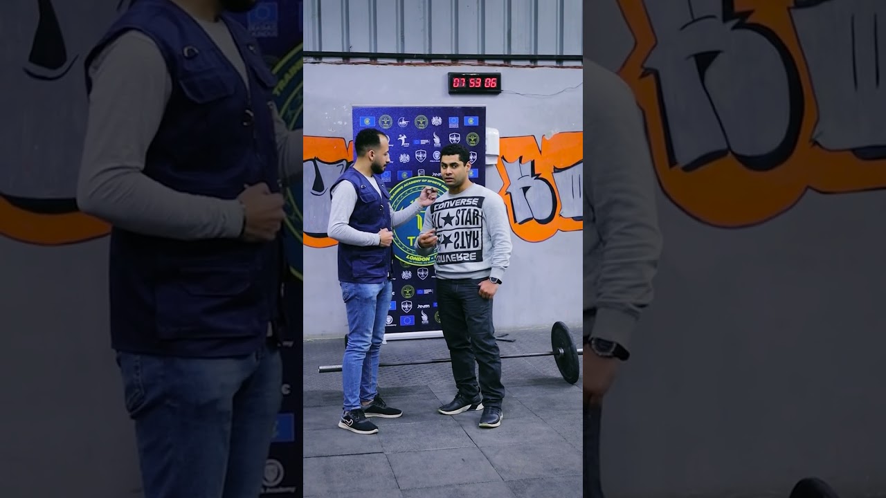 لقاء بطل رفع الأثقال المصري محمد إيهاب بورشة عمل ال Weightlifting