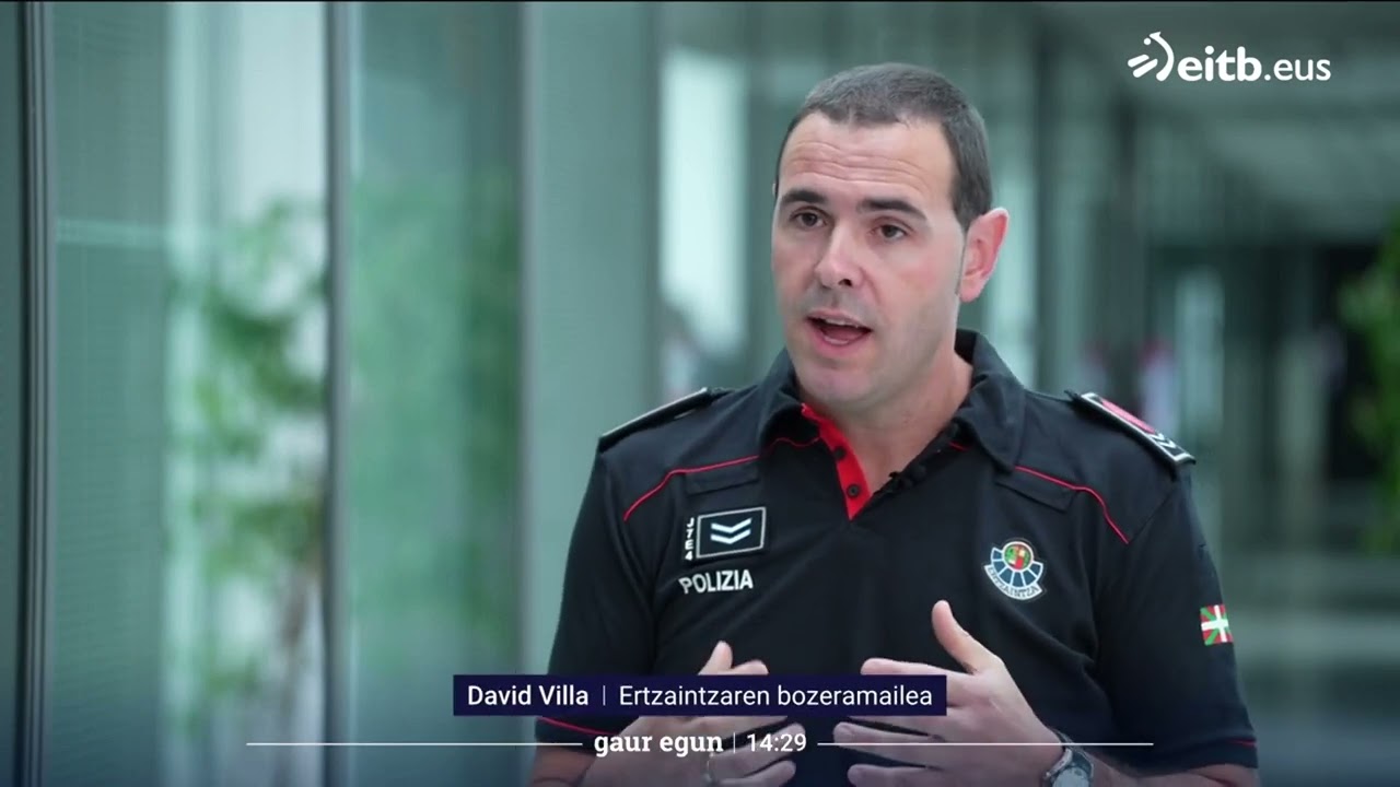 #EITB | David Villa, Ertzaintzaren bozeramailea, ziberiruzurrei buruz