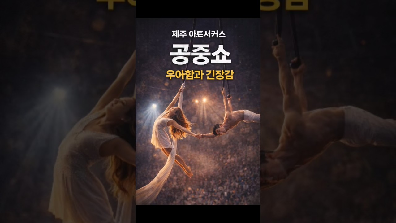 제주 아트서커스｜공중쇼의 숨 멎는 순간｜우아함과 긴장감의 공존 정점!!  
