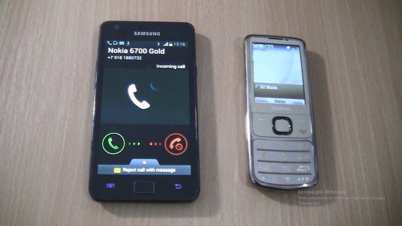 Over the Horizon Incoming call & Outgoing call at the Same Time Samsung Galaxy S2 black +Nokia 6700