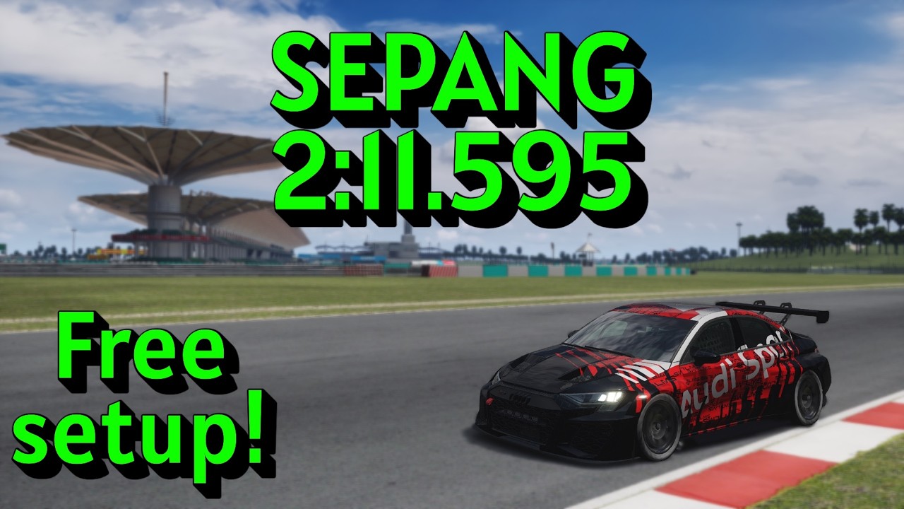 HOTLAP: AUDI RS3 TCR - Sepang - 2:11.595 (Assetto Corsa LFM) Free setup