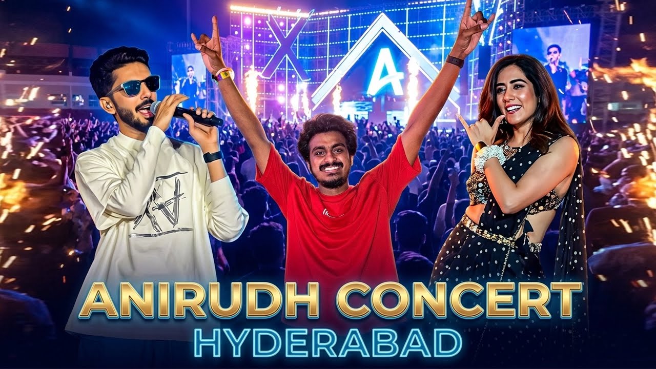 Hyderabad Goes Crazy at Anirudh&rsquo;s Concert 🔥