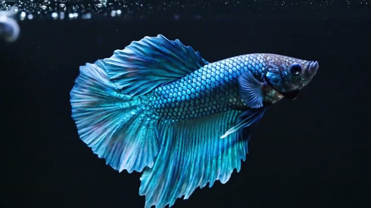 4K Betta Fish Screensaver 🐠 Soft Melodies for Mindfulness & Stress Management